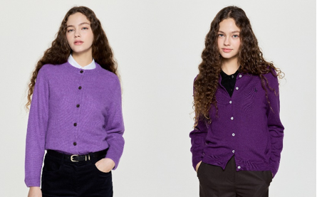 헤지스여성 25FW 퍼플 제품. [사진=LF]