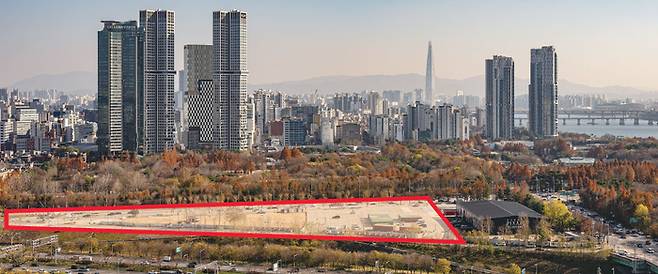 서울 성동구 성수동에 위치한 삼표레미콘 부지. (윤관식 기자)