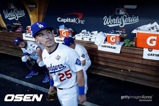 [사진] 다저스 에드먼. ⓒGettyimages(무단전재 및 재배포 금지)