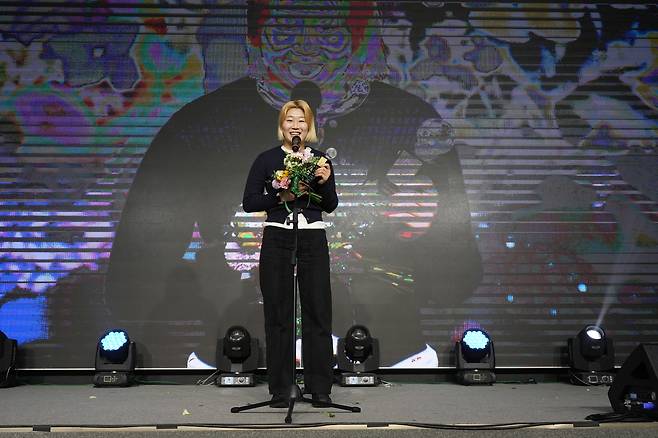 2025 WK리그 신인상을 받은 서울시청 골키퍼 우서빈. [한국여자축구연맹 제공. 재판매 및 DB 금지]