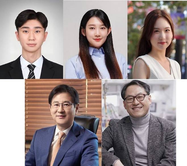 (윗줄 왼쪽부터) KAIST 김민서 석·박사 통합과정, 이재희 박사, UNIST 이채규 박사, (아래줄 왼쪽부터) KAIST 이건재 교수, UNIST 권태혁 교수. KAIST 제공