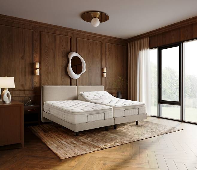 신세계까사 마테라소의_모션 베드 '르 무브'와 비건 폼 매트리스 '오아시스'./제공=신세계까사