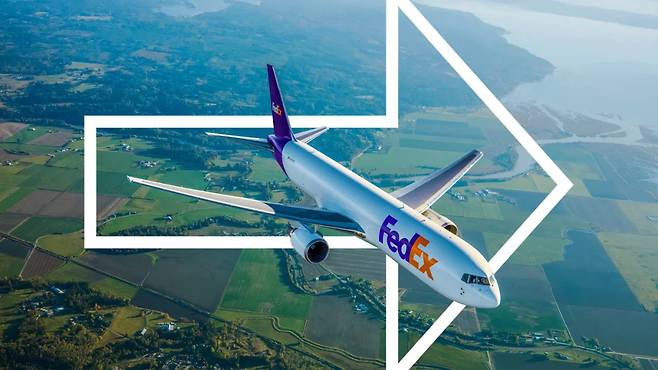 A promotional image for FedEx's first direct route between Korea and Taiwan [FEDEX]