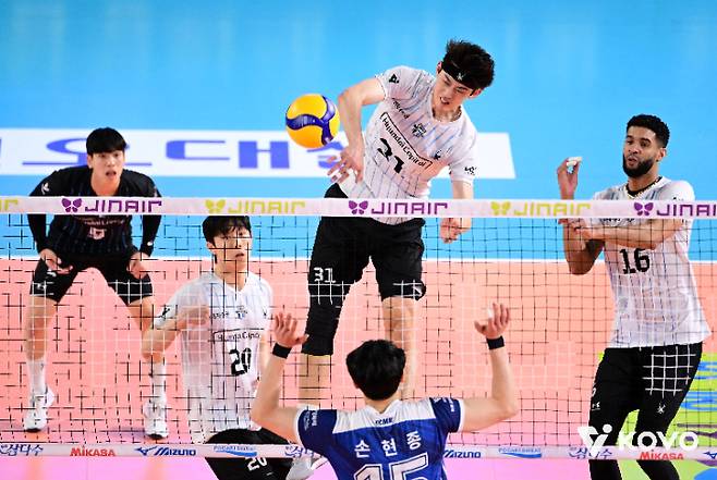 현대캐피탈 승리. 한국배구연맹