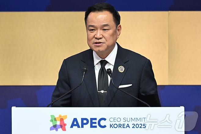 아누틴 찬위라꾼 태국 총리가. (공동취재) 2025.10.30/뉴스1 ⓒ News1 김민지 기자