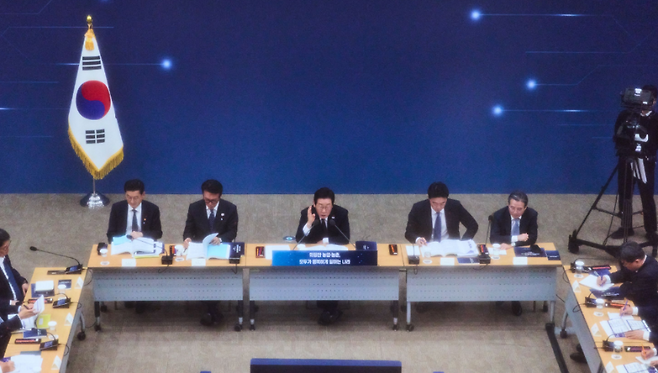 11일 세종시 세종컨벤션센터 국제회의장에서 열린 2026년 부처 업무보고 농림축산식품부(농촌진흥청,산림청), 고용노동부에 대한 업무보고. (대통령실)