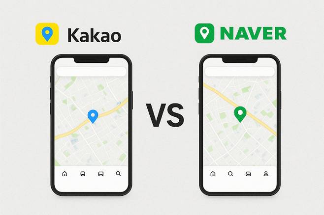 네이버와 카카오가 인공지능(AI) 기반 지도 서비스 경쟁에 속도를 내며 각기 다른 발전 방향을 꾀하고 있다. /사진=Chat GPT