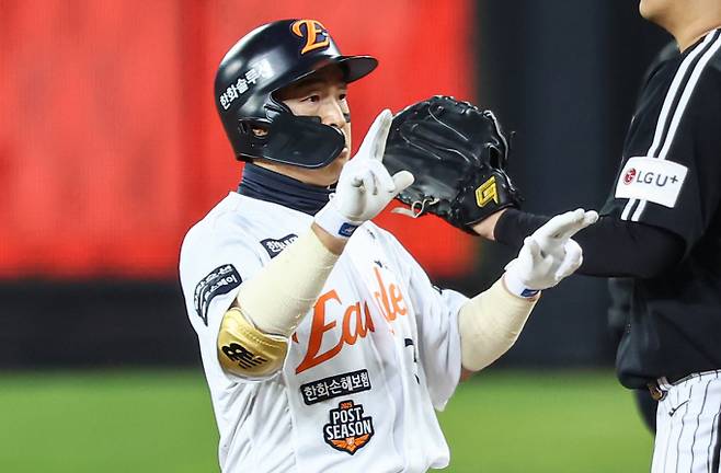 조상우와 손아섭, 황재균의 자유계약선수 계약이 장기전으로 접어들 전망이다. 사진은 한화 이글스에서 활약한 손아섭. /사진=뉴스1