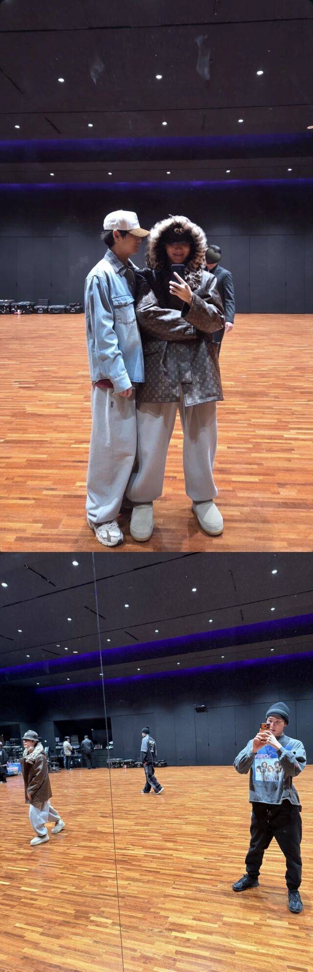 그룹 방탄소년단에 연습실 인증샷을 남겼다. / 멤버들 인스타그램