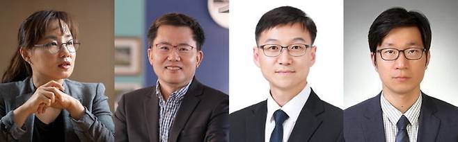 [서울=뉴시스] (왼쪽부터) 이화여대 문회리 교수, 울산과학기술원 최원영·권영국 교수, 한국에너지공대 김우열 교수. (사진=이화여대 제공) 2025.12.12. photo@newsis.com *재판매 및 DB 금지
