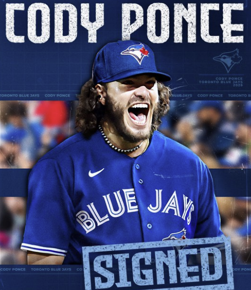 미국 메이저리그 토론토 블루제이스와 계약을 체결한 코디 폰세가 12일 자신의 SNS를 통해 한화 이글스, 한국팬들에게 감사 인사를 전했다. 사진 토론토 블루제이스 구단 SNS