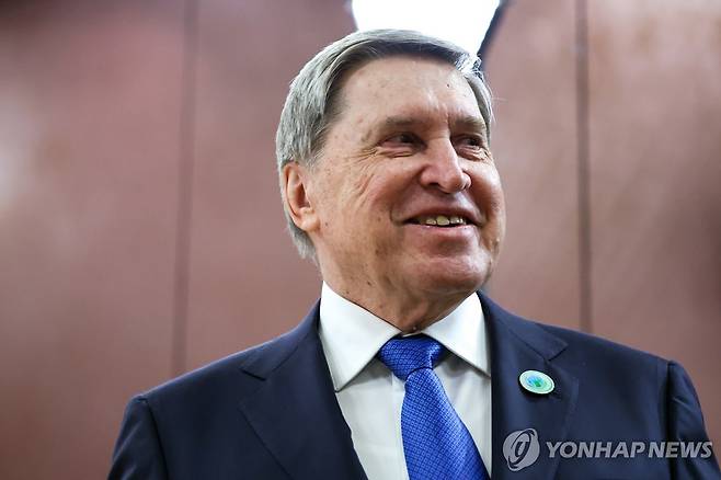 유리 우샤코프 크렘린궁 외교정책 보좌관 [타스/러시아 대통령실 연합뉴스. 재판매 및 DB 금지]