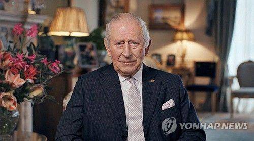 12일 공개된 찰스 3세 영국 국왕의 모습. 연합뉴스