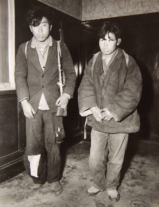 1948년 11월 강원도에서 생포된 빨치산. 입산한 지 채 1년이 안 된 초창기 빨치산이다. /국사편찬위원회