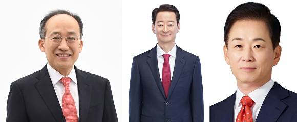 추경호 의원, 최은석 의원, 유영하 의원(왼쪽부터) [사진=각 의원실]