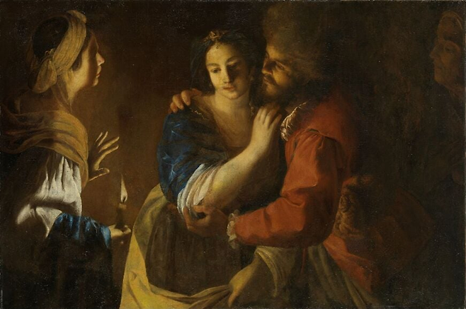 Artemisia Gentileschi [The Interrupted Rendezvous], 1640 ©Nasjonal Museet