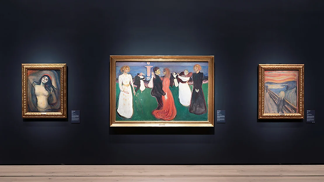 미술관의 명당에 자리잡은 에드바르 뭉크의 방. ©Nasjonal Museet