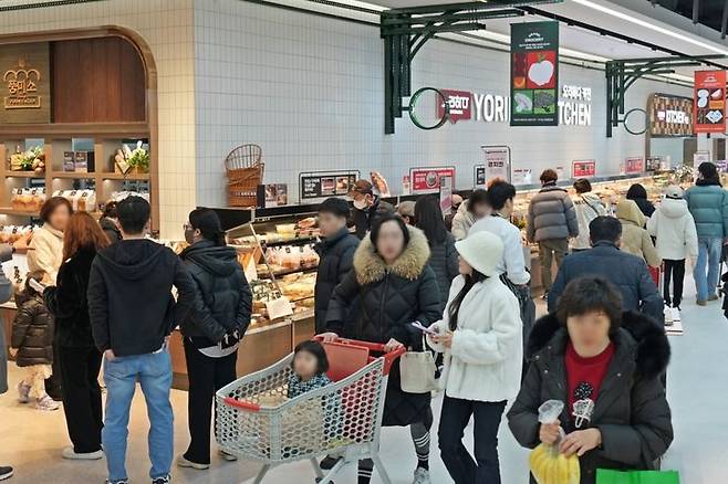 [서울=뉴시스] 롯데마트 그랑그로서리 매장 전경. (사진=롯데마트 제공)  *재판매 및 DB 금지