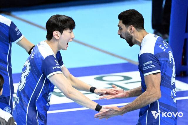 김준우와 도산지./KOVO