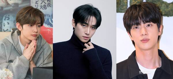 ▲ 제로베이스원 장하오, 2PM 이준호, 방탄소년단 진(왼쪽부터)가 '글로벌 팬스 초이스 어워즈'에서 '베스트 OST 부문' 트로피 경쟁을 벌인다. ⓒ스포티비뉴스DB, 각 소속사 제공