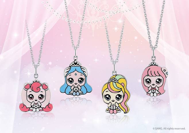 캐치! 티니핑' 협업 컬렉션 목걸이 4종 (사진=이랜드)