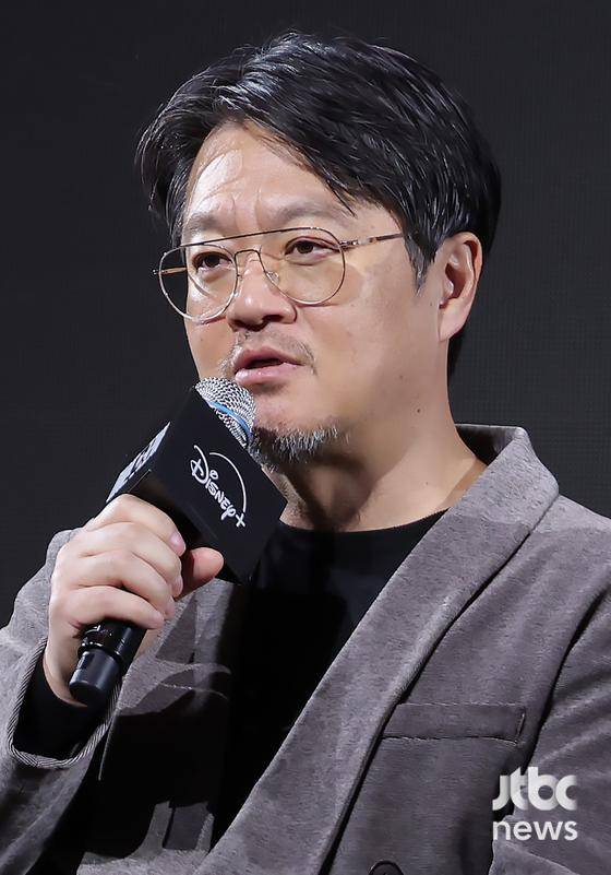 15일 오전 서울 그랜드 인터컨티넨탈 서울 파르나스에서 디즈니+ 오리지널 시리즈 '메이드 인 코리아' 제작발표회가 열렸다. 우민호 감독, 배우 현빈, 정우성, 우도환, 서은수, 원지안, 정성일, 강길우, 노재원, 박용우가 참석했다. 박세완 엔터뉴스팀 기자 park.sewan@jtbc.co.kr