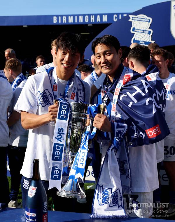 이명재(왼쪽), 백승호(이상 당시 버밍엄시티). 게티이미지코리아