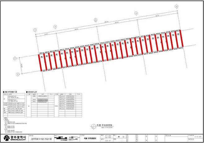 광주대표도서관 구조단면도. [뉴시스]