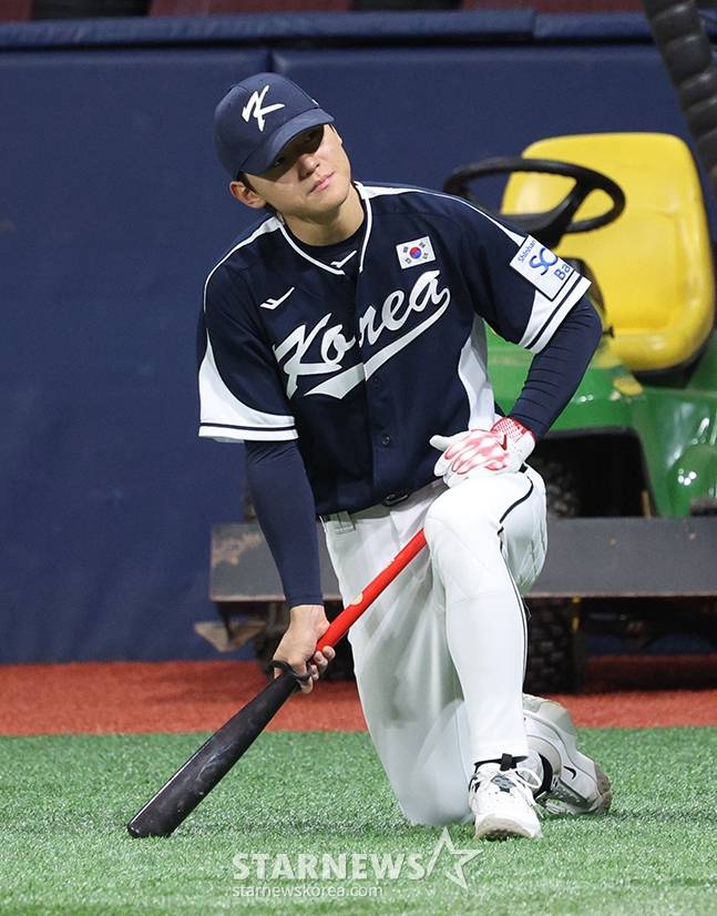 KIA 타이거즈 내야수 김도영의 2024년 당시 국가대표 활약 시절 모습. /사진=김진경 대기자