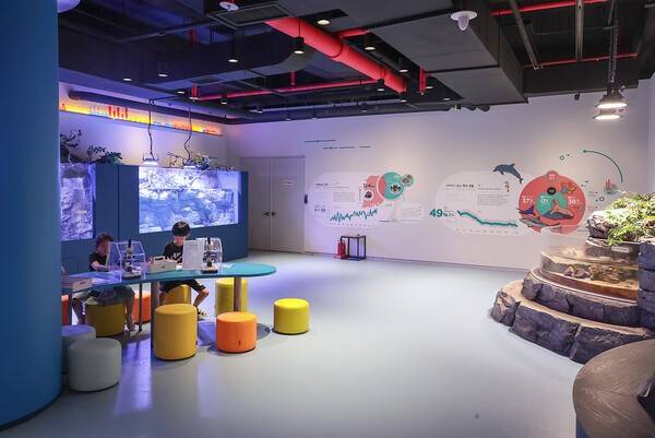 해양생태과학관 내부.