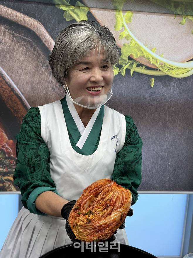 박기순 명인의 꽃게보쌈김치 (사진=김명상 기자)