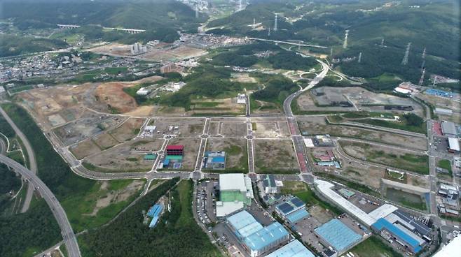 소부장 특화단지로 지정된 부산 기장군 장안읍에 조성 중인 동남권방사선의과학산단 전경./사진=기장군