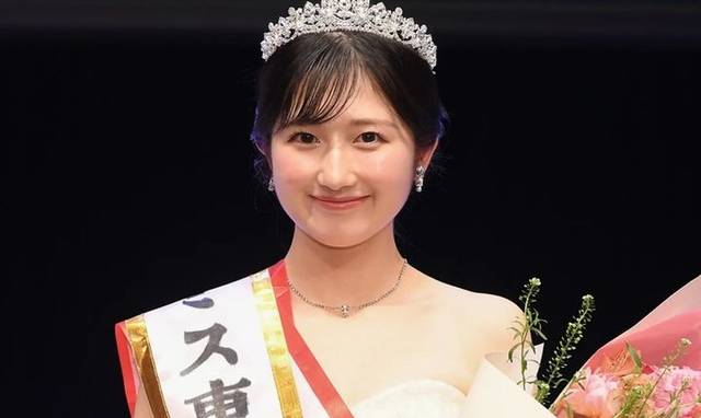 일본 ‘미스 도쿄대 콘테스트 2025’에서 그랑프리를 차지한 대학원 1학년생 스가 아리사양. 뉴시스( 모델프레스 캡처)