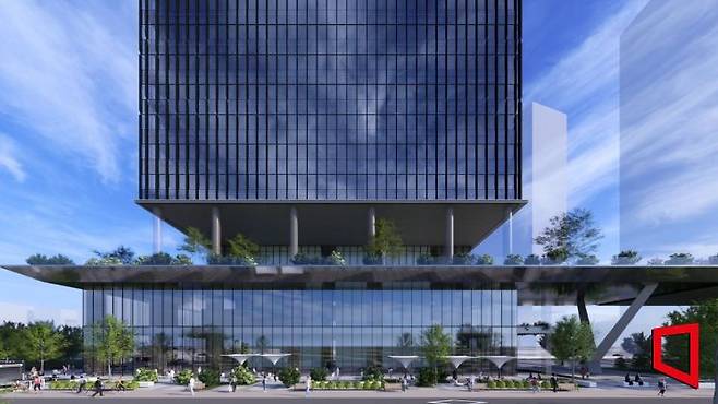 강남구 삼성동 171-2 일대에 조성되는 복합시설 탄천변 중저층부 예상도. 서울시 공