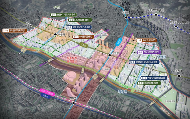 상계 종합구상도. 노원구 제공.