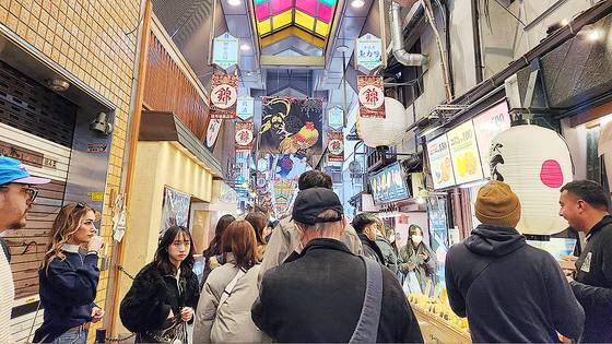 지난 3일 일본 교토 니시키 시장. 오누키 도모코 특파원