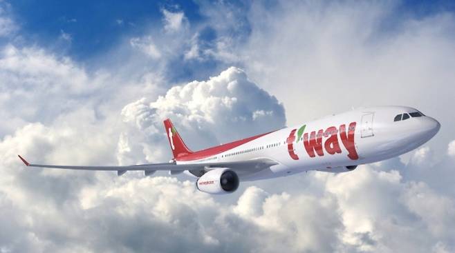 티웨이항공 여객기. (홈페이지)