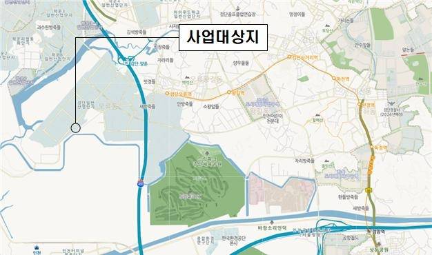▲'뷰티풀파크 버스공영차고지' 위치도 ⓒ인천광역시