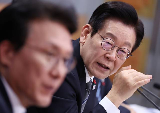 ▲이재명 대통령이 19일 정부서울청사 별관에서 열린 금융위원회·공정거래위원회 업무보고에서 발언하고 있다. ⓒ연합뉴스