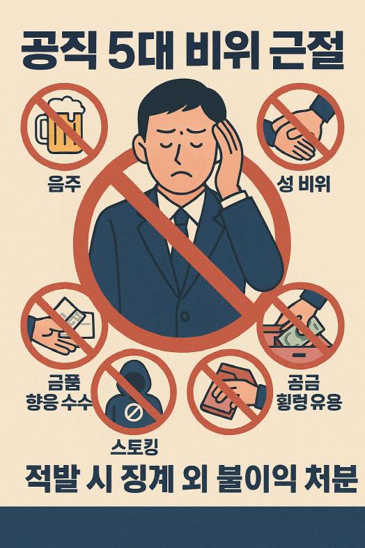 '공직 5대 비위 근절대책' 확대 시행을 알리는 홍보 포스터 ⓒ포천시 제공