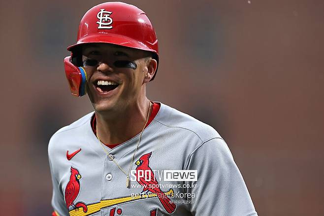 ▲ 세인트루이스 카디널스 외야수 라스 눗바.