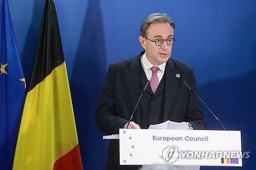 바르트 더 베버르 벨기에 총리  [EPA 연합뉴스 자료사진 재판매 및 DB 금지]