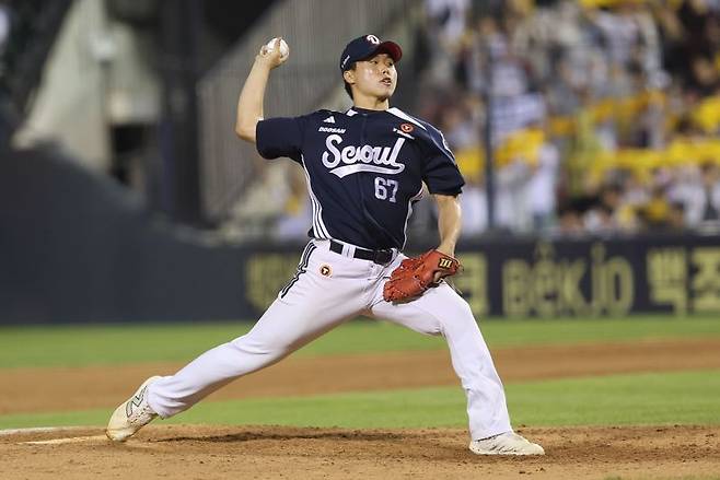 두산에서 KIA로 이적하게 된 홍민규.두산베어스 제공