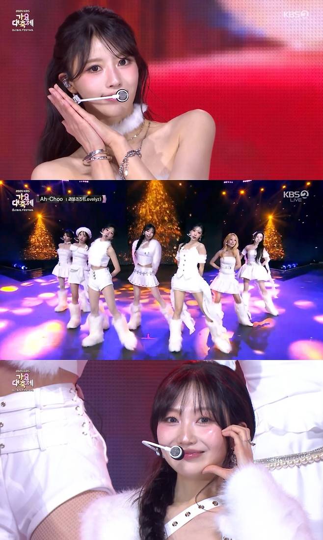 '러블리' 러블리즈, '가요대축제' 홀린 순백의 여신