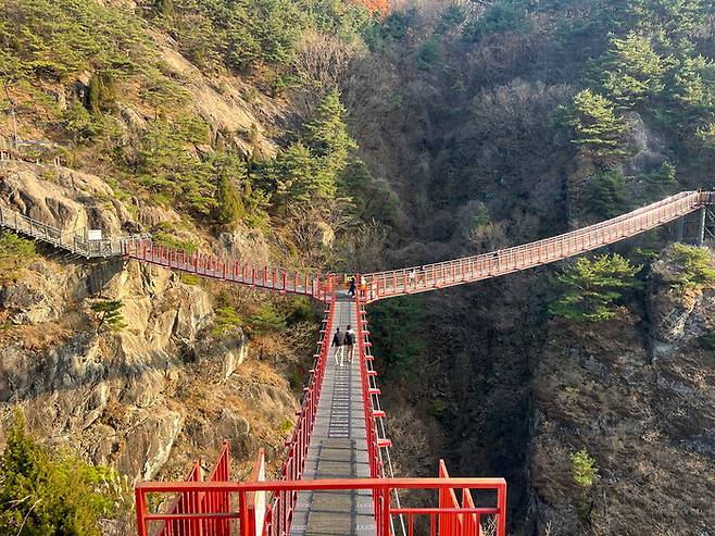 거창 우두산 출렁다리. 문서연 여행+ 기자