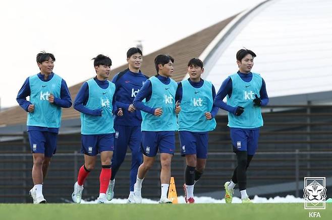 [서울=뉴시스] 이민성 감독이 이끄는 한국 23세 이하(U-23) 축구대표팀. (사진=대한축구협회 제공) *재판매 및 DB 금지