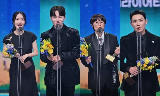 (왼쪽부터) 이정현 박서진 송은이 이준 /사진제공=KBS