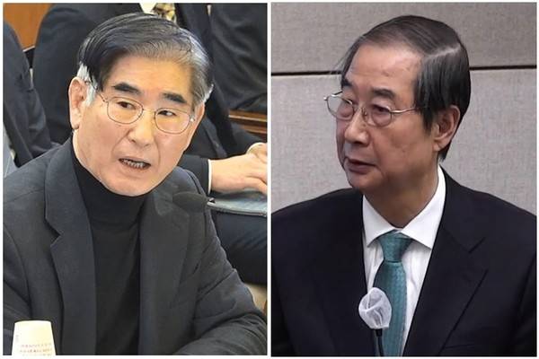 김용현 전 국방부 장관,&nbsp;한덕수&nbsp;전 국무총리 [사진=연합뉴스]