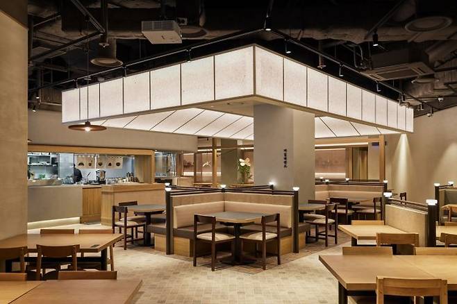 CJ푸드빌의 '제일제면소 여의도IFC몰점' 전경.