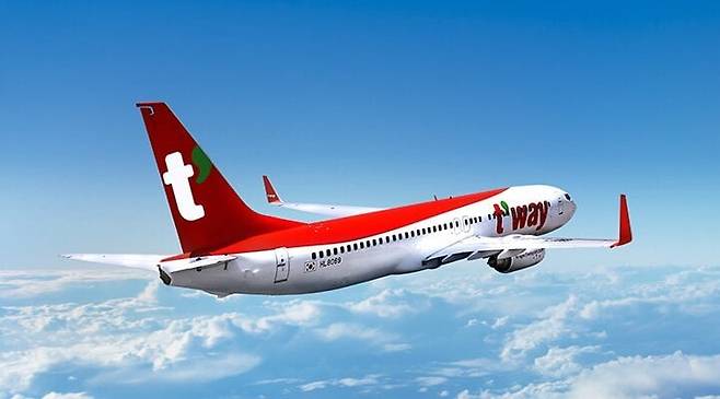 티웨이항공의 B737-800 항공기./티웨이항공 홈페이지